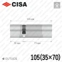 Циліндр CISA RX ключ-ключ, 105 мм (35х70) в Одесі
