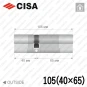 Цилиндр CISA RX ключ-ключ, 105 мм (40х65) Цилиндр CISA RX ключ-ключ, 105 мм (40х65) в Одессе