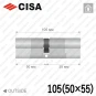 Цилиндр CISA RX ключ-ключ, 105 мм (50х55) в Одессе