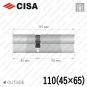 Цилиндр CISA RX ключ-ключ, 110 мм (45х65) Цилиндр CISA RX ключ-ключ, 110 мм (45х65) в Одессе
