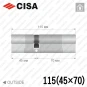 Циліндр CISA RX ключ-ключ, 115 мм (45х70) в Одесі