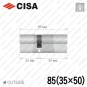 Цилиндр CISA RX ключ-ключ, 85 мм (35х50) Цилиндр CISA RX ключ-ключ, 85 мм (35х50) в Одессе