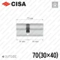 Цилиндр CISA C3000 ключ-ключ, 70 мм (30х40) Цилиндр CISA C3000 ключ-ключ, 70 мм (30х40) в Одессе