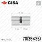 Цилиндр CISA C3000 ключ-ключ, 70 мм (35х35) в Одессе