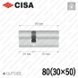 Цилиндр CISA C3000 ключ-ключ, 80 мм (30х50) Цилиндр CISA C3000 ключ-ключ, 80 мм (30х50) в Одессе