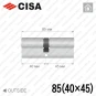 Цилиндр CISA C3000 ключ-ключ, 85 мм (40х45) Цилиндр CISA C3000 ключ-ключ, 85 мм (40х45) в Одессе