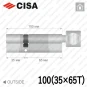 Циліндр CISA RX ключ-тумблер, 100 мм (35х65) в Одесі