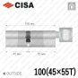 Цилиндр CISA RX ключ-тумблер, 100 мм (45х55) в Одессе