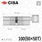 Цилиндр CISA RX ключ-тумблер, 100 мм (50х50) в Одессе
