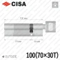 Цилиндр CISA RX ключ-тумблер, 100 мм (70х30) в Одессе
