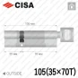 Цилиндр CISA RX ключ-тумблер, 105 мм (35х70) в Одессе
