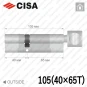 Цилиндр CISA RX ключ-тумблер, 105 мм (40х65) в Одессе