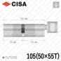 Циліндр CISA RX ключ-тумблер, 105 мм (50х55) в Одесі