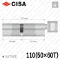 Цилиндр CISA RX ключ-тумблер, 110 мм (50х60) в Одессе