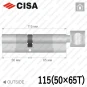 Цилиндр CISA RX ключ-тумблер, 115 мм (50х65) в Одессе