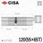 Цилиндр CISA RX ключ-тумблер, 120 мм (55х65) в Одессе