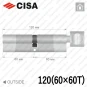 Цилиндр CISA RX ключ-тумблер, 120 мм (60х60) в Одессе