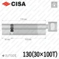 Цилиндр CISA RX ключ-тумблер, 130 мм (30х100) в Одессе