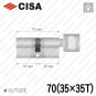 Цилиндр CISA RX ключ-тумблер, 70 мм (35х35) в Одессе
