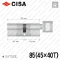 Цилиндр CISA RX ключ-тумблер, 85 мм (45х40) в Одессе