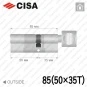 Циліндр CISA RX ключ-тумблер, 85 мм (50х35) в Одесі