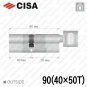 Циліндр CISA RX ключ-тумблер, 90 мм (40х50) в Одесі