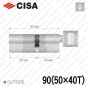 Циліндр CISA RX ключ-тумблер, 90 мм (50х40) в Одесі