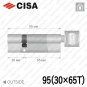Цилиндр CISA RX ключ-тумблер, 95 мм (30х65) в Одессе