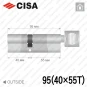 Цилиндр CISA RX ключ-тумблер, 95 мм (40х55) в Одессе