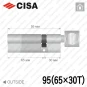 Циліндр CISA RX ключ-тумблер, 95 мм (65х30) в Одесі