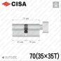 Циліндр CISA C3000 ключ-тумблер, 70 мм (35х35) в Одесі