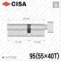 Цилиндр CISA C3000 ключ-тумблер, 95 мм (55х40) в Одессе