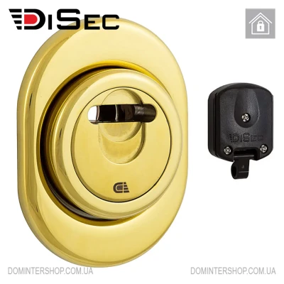 Магнитная броненакладка DiSec 3GDM (полированная латунь)