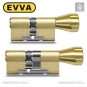Цилиндр EVVA 4KS ключ-тумблер, 97 мм (56х41), латунь полированная, пять ключей в Одессе