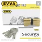 Цилиндр EVVA 4KS ключ-ключ, 67 мм (36х31), латунь полированная, пять ключей в Одессе