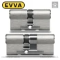 Цилиндр EVVA EPS ключ-ключ, 72 мм (31х41), никель матовый, три ключа в Одессе