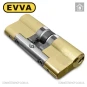 Цилиндр EVVA ICS ключ-ключ, 72 мм (31х41), латунь матовая, три ключа в Одессе