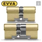 Цилиндр EVVA ICS ключ-ключ, 72 мм (31х41), латунь матовая, три ключа в Одессе