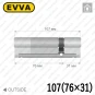 Цилиндр EVVA 4KS ключ-ключ, 107 мм (76х31), латунь полированная, пять ключей Цилиндр EVVA 4KS ключ-ключ, 107 мм (76х31), латунь полированная, пять ключей в Одессе