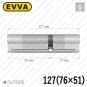 Цилиндр EVVA 4KS ключ-ключ, 127 мм (76х51), латунь полированная, пять ключей Цилиндр EVVA 4KS ключ-ключ, 127 мм (76х51), латунь полированная, пять ключей в Одессе