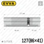 Цилиндр EVVA 4KS ключ-ключ, 127 мм (86х41), латунь полированная, пять ключей Цилиндр EVVA 4KS ключ-ключ, 127 мм (86х41), латунь полированная, пять ключей в Одессе