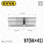 Циліндр EVVA 4KS ключ-ключ, 97 мм (56х41), латунь полірована, п'ять ключів Циліндр EVVA 4KS ключ-ключ, 97 мм (56х41), латунь полірована, п'ять ключів в Одесі