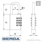 Замок Gerda KMS-S20-2030 Замок Gerda KMS-S20-2030 в Одессе