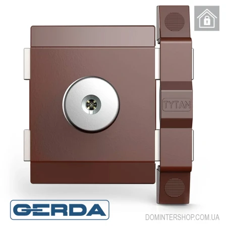 Замок Gerda Tytan ZK коричневый