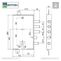 Врезной замок Mottura 54.797 GAR/D в Одессе