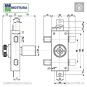 Накладний замок Mottura 34.329 в Одесі