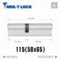 Цилиндр Mul-T-Lock MTL600 ключ-ключ, 115(50/65), никель матовый Цилиндр Mul-T-Lock MTL600 ключ-ключ, 115(50/65), никель матовый в Одессе