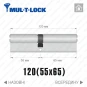 Цилиндр Mul-T-Lock MTL600 ключ-ключ, 120(55/65), никель матовый в Одессе