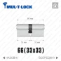 Цилиндр Mul-T-Lock MTL600 ключ-ключ, 66(33/33), латунь полированная Цилиндр Mul-T-Lock MTL600 ключ-ключ, 66(33/33), латунь полированная в Одессе