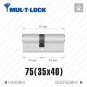 Цилиндр Mul-T-Lock MTL400 ключ-ключ, 75(35/40), никель матовый Цилиндр Mul-T-Lock MTL400 ключ-ключ, 75(35/40), никель матовый в Одессе